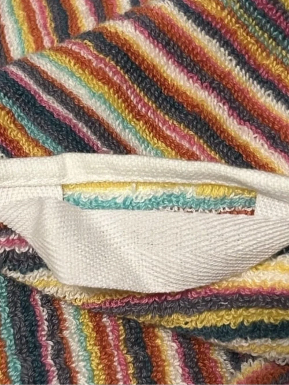 Rachel Zoe Rainbow Striped Bath and Hand Towel Set